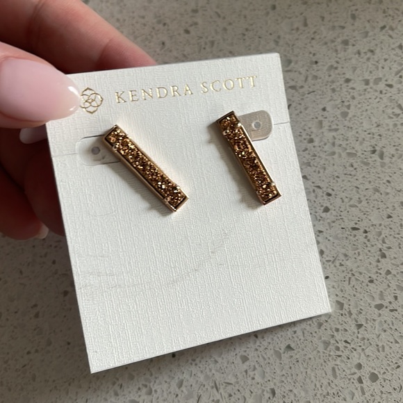 Levi bar druzy Kendra Scott earrings - Picture 2 of 3